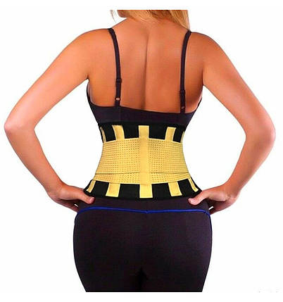 Пояс для схуднення на липучці Hot Shapers Belt Power стягувальний Чорно-жовтий, розмір XXXL (18650) TRG-8041, фото 2