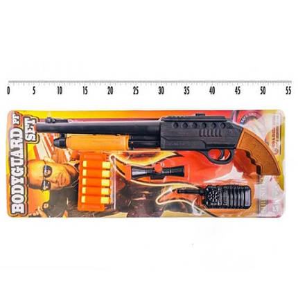Іграшковий пістолет із присосками Golden Gun 922GG B Bodyguard з рацією (922GG-RT), фото 2