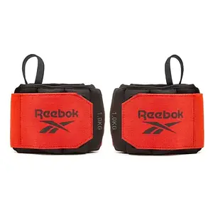 Обважнювачі для рук Reebok Flexlock Wrist Weights 2х1 кг (RAWT-11261) Black/Red