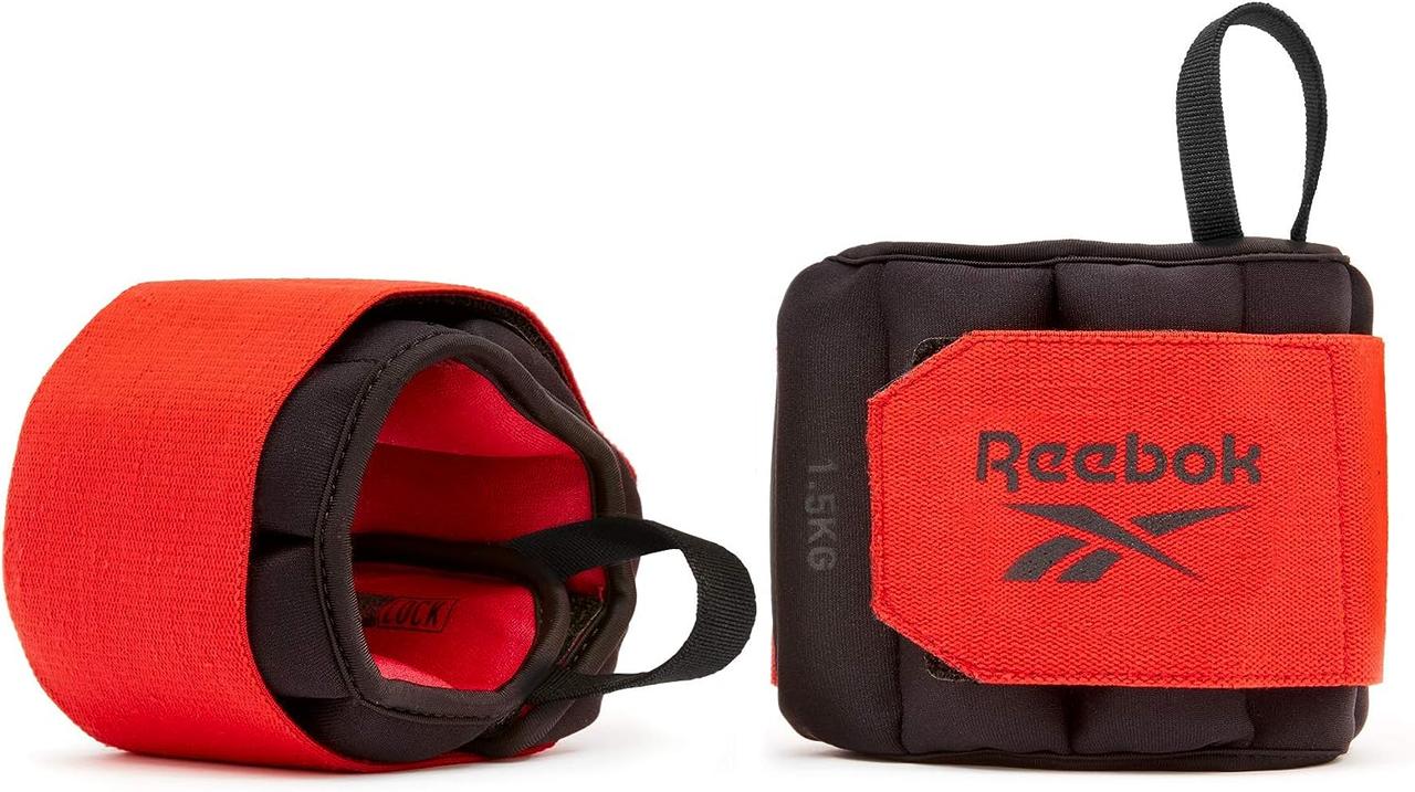 Обважнювачі для рук Reebok Flexlock Wrist Weights 2х1.5 кг (RAWT-11262) Black/Red, фото 1