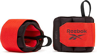 Обважнювачі для рук Reebok Flexlock Wrist Weights 2х1.5 кг (RAWT-11262) Black/Red
