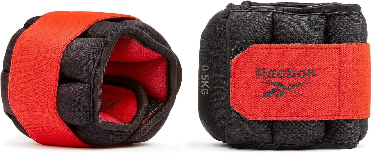 Обважнювачі для ніг Reebok Flexlock Ankle Weights 2х0.5 кг (RAWT-11270) Black/Red, фото 1