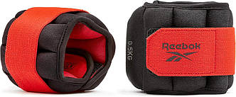 Обважнювачі для ніг Reebok Flexlock Ankle Weights 2х0.5 кг (RAWT-11270) Black/Red