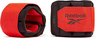 Обважнювачі для ніг Reebok Flexlock Ankle Weights 2х1.5 кг (RAWT-11272) Black/Red