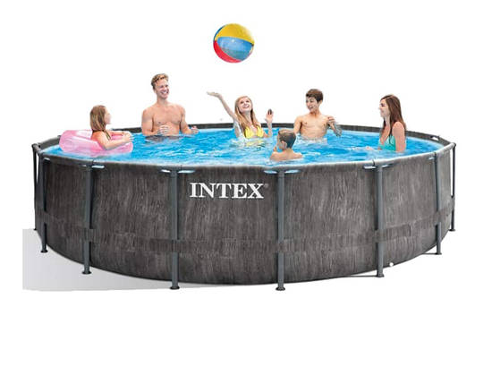 Каркасний басейн Intex Greywood 16805 л 457x122 см Сірий (IP-172661), фото 2
