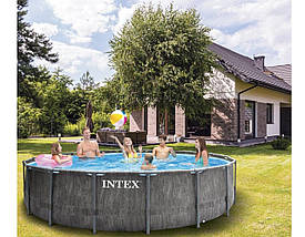 Каркасний басейн Intex Greywood 16805 л 457x122 см Сірий (IP-172661), фото 3