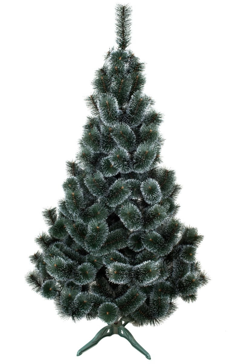 Штучна сосна Arts Pine Засніжена-2 220 см ПВХ з підставкою Зелений (SG-54) TRG-165365
