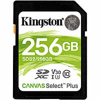 Карта памяти SDXC (UHS-1 U1) Kingston Canvas Select Plus 256Gb class 10 V10 (R-100MB/s)
