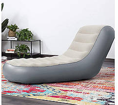 Надувне крісло Bestway Comfort Cruiser Inflate-A-Chair 165х84х79 см ПВХ Сірий (IP-172006), фото 3