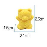 Лічильний набір Монтессорі різнокольорові Ведмедики (60 шт), фото 3