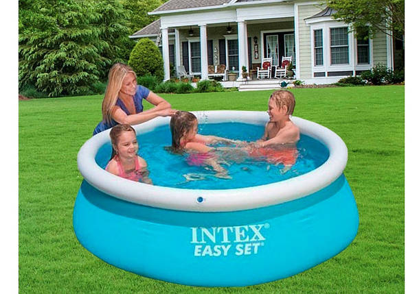 Надувний басейн Intex Easy Set 880 л 183х51 см з насосом 3785 л/год і підстилкою Синій (IP-170165), фото 2
