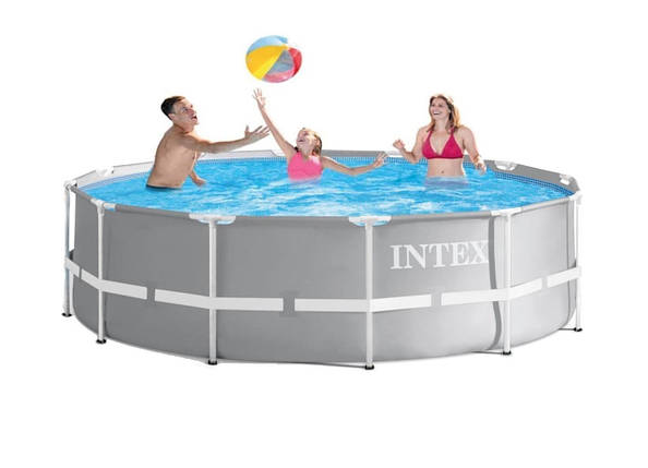 Каркасний басейн Intex 8592 л 366x99 см ПВХ Сірий (IP-172607), фото 2