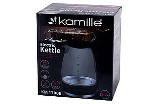 Електрочайник з підсвіткою Kamille KM-1700Bs (DR-000073920) TRG-176799, фото 3