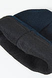 Шапка чоловіча на флісі темно-синього кольору 163777L, фото 3