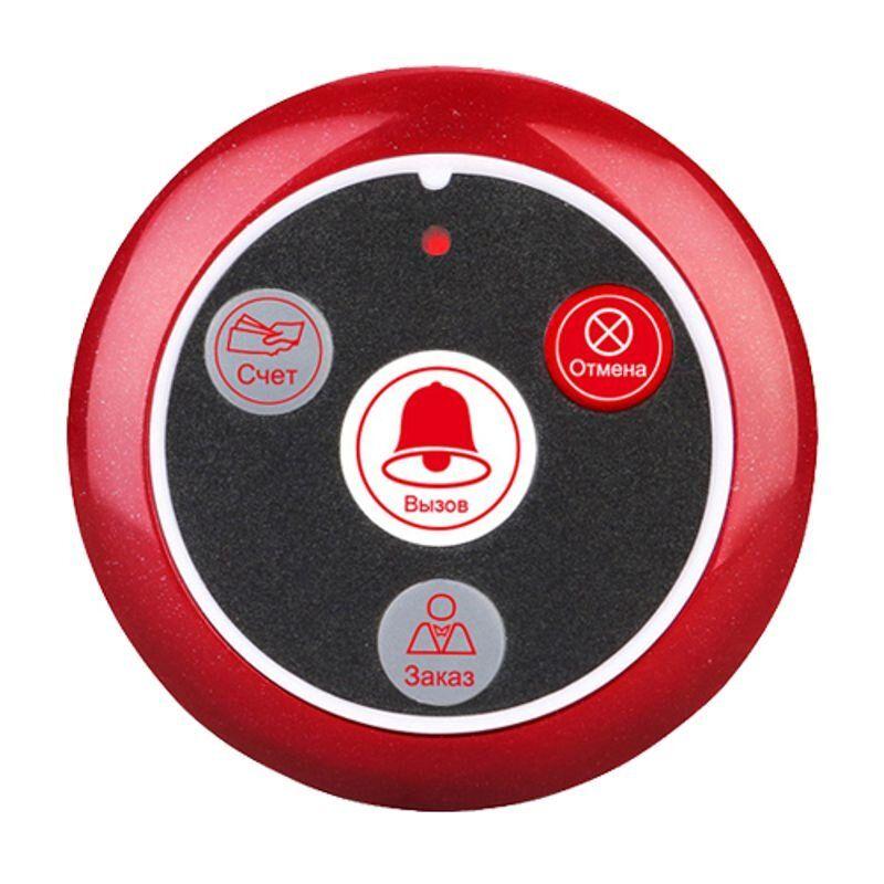 Система вызова официанта беспроводная с белыми часами - пейджером Retekess TD109 + 5 красных кнопок (с кнопкой - фото 2 - id-p1938980291