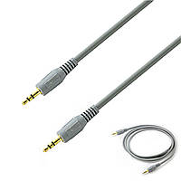 Универсальный кабель Lesko jack 3.5 mm-3.5 mm 1.5 м для компьютера смартфона наушников аудиосистем "Ts"