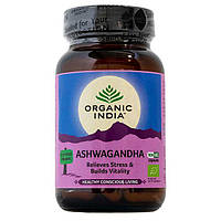 Organic India, Ashwagandha 90 Capsules Bottle витаминный комплекс Ашваганда от усталости "Ts"