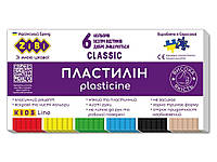 Пластилин CLASSIC 6 цветов, 120г, KIDS Line ZB.6230 ТМ ZiBi "Ts"