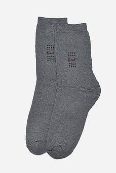 Шкарпетки чоловічі махрові сірого кольору розмір 42-48                                               163495M