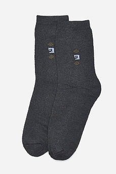 Шкарпетки чоловічі махрові темно-сірого кольору розмір 42-48                                         163519M