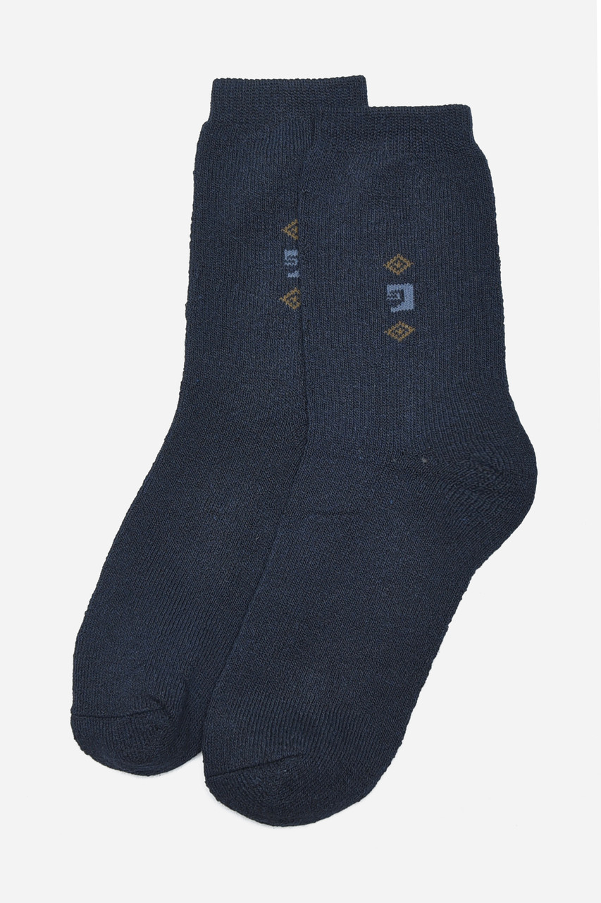 Шкарпетки чоловічі махрові темно-синього кольору р.42-48 190053M, фото 1