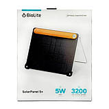 Сонячна панель Biolite SolarPanel 5+ 5 Вт, 3200 мАг, легка, водозахищена, фото 7