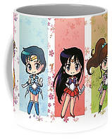 Кружка GeekLand Сейлор Мун Sailor Moon Her Sailor Scouts. Mercury, Mars, Jupiter, Venus SM.02.12 "Ts"