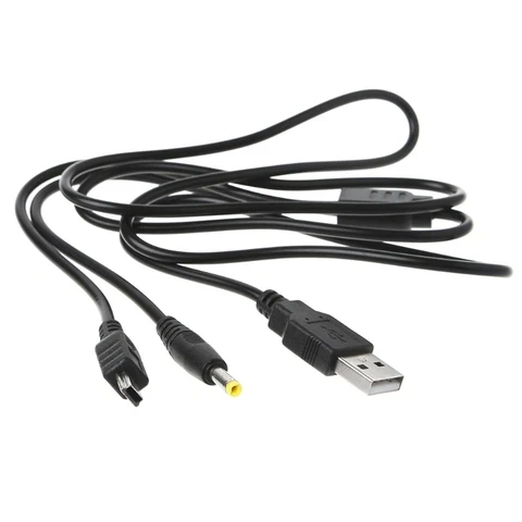 USB кабель для Sony psp FAT SLIM два в одному зарядне + синхронізація 1000, 2000, 3000