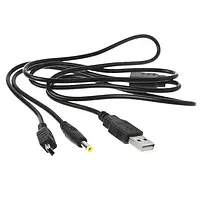 USB кабель для Sony psp FAT SLIM два в одном зарядное + синхронизация 1000, 2000, 3000