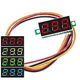 Вольтметр цифровий з LED-індикатором 0.36 дюйма DC 4.5V - DC 40V   ЗЕЛЕНИЙ, фото 3