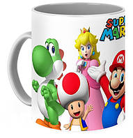 Кухоль GeekLand Super Mario Bros Супербраття Маріо Луїджі, Йоші, Піч games SM 02.07 "Ts"