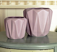 Набор 2-х горшков Диони розовая керамика h13-17см Гранд Презент 1019748-2Р