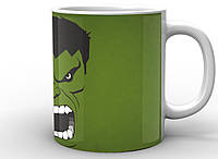 Кружка Geek Land белая Халк Hulk зеленый фон HU.02.001 "Ts"
