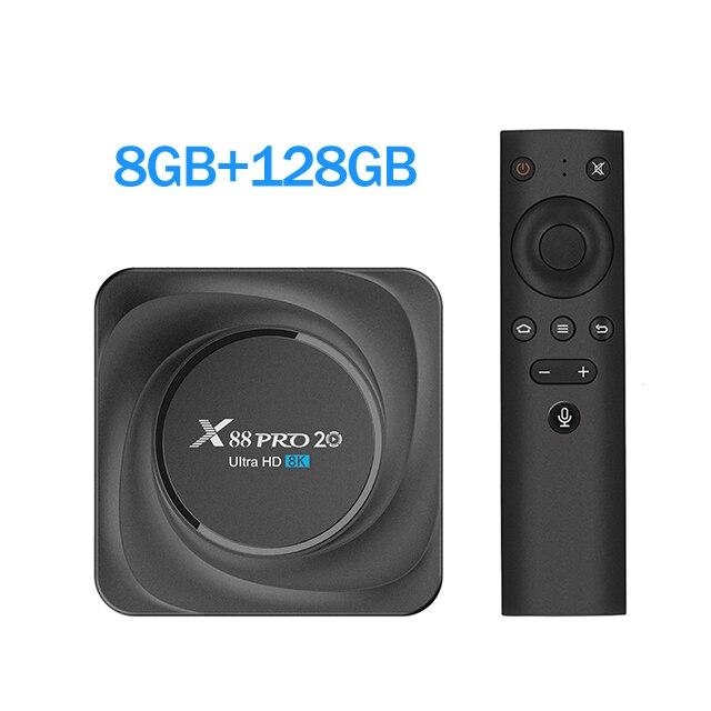 Смарт приставка X88 Pro 20, RK3566 8/128 ГБ | Rockchip RK3566 | Android 11
