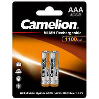 Акумулятор Camelion AAA 1100 mAh Ni-MH * 2 R03-2BL (NH-AAA1100BP2)