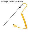 Цифровий термометр TM-902CP з термопарою К-типу 500 мм (від -50 °C до +1200 °C), фото 2