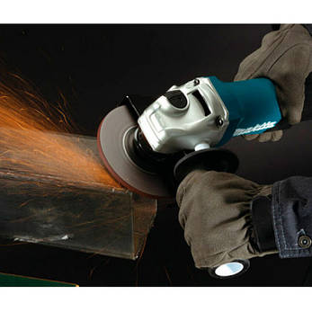 Кутова шліфувальна машина Makita GA5050R (Болгарка) Збільшений ресурс двигуна та вугільних щіток, фото 4