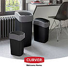 25L Контейнер для сміття чорний "FLIP BIN", фото 5