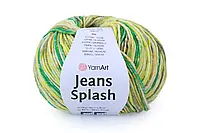 YarnArt Jeans Splash, №948, цвет Зелено-желтый
