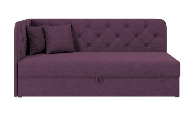 Ліжко дитяче кутове Брімо, тканина темно-фіолетовий 80х200 см (Sofyno ТМ)