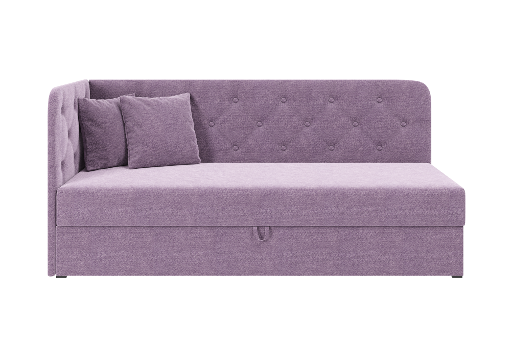 Ліжко дитяче кутове Брімо, тканина фіолетова 80х200 см (Sofyno ТМ)