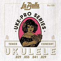 Струны для укулеле концерт/тенор La Bella 100 Uke-Pro Concert / Tenor .029 - .041