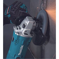 Кутова шліфувальна машина Makita GA5021C (Болгарка) Регулювання кількості обертів Обмеження пускового струму, фото 6