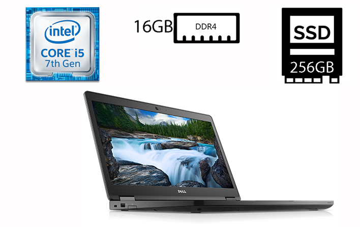 Ноутбук Dell Latitude 5480/14”IPS 1920x1080/Core i5-7300U 2.60GHz/16GB DDR4/SSD 256GB/Intel HD Graphics Камера Б/В