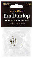Медиаторы Dunlop 483P01MD Genuine Celluloid Classic White Medium Player's Pack (12 шт.) EM, код: 6555666