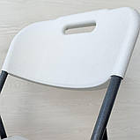 Оригінальний складний стілець Стандарт Білий 47,5х59х86,5 см, фото 3