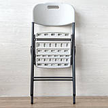 Оригінальний складний стілець Стандарт Білий 47,5х59х86,5 см, фото 9