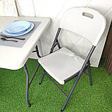 Оригінальний складний стілець Стандарт Білий 47,5х59х86,5 см, фото 7