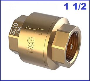 Зворотний Клапан V&G VALOGIN ВхВ 1 1/2" з латунним штоком