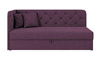 Кровать детская угловая Бримо, ткань темно-фиолетовый 80х200 см (Sofyno ТМ)
